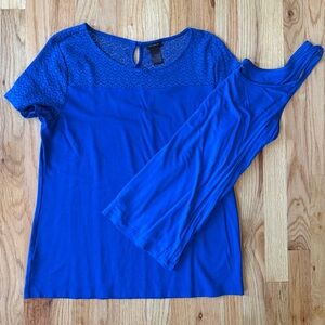 Ann Taylor Royal Blue Blouse